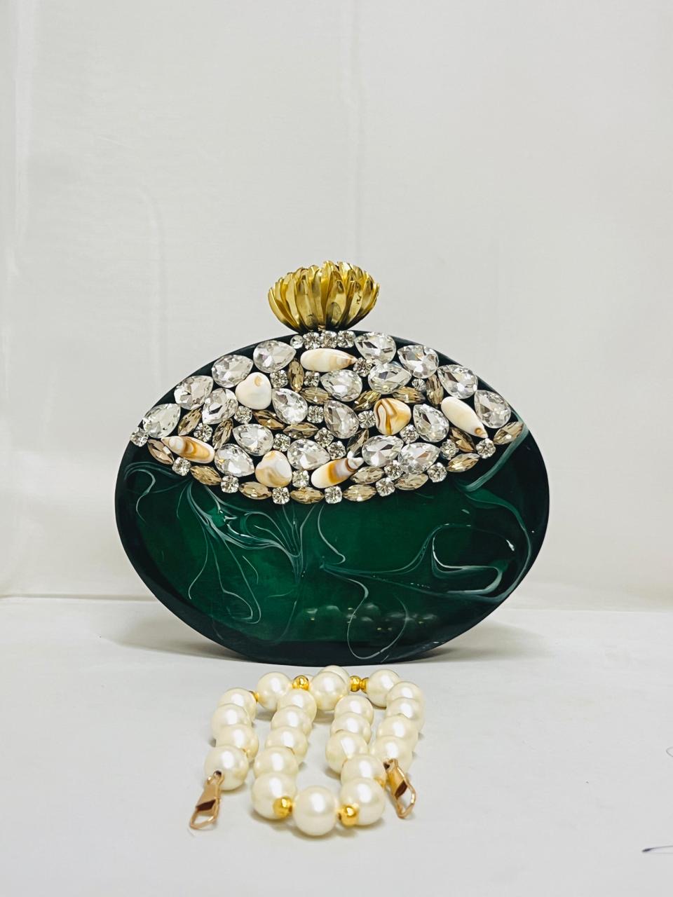 Wholesale Or single Pure Resin clutch party wear