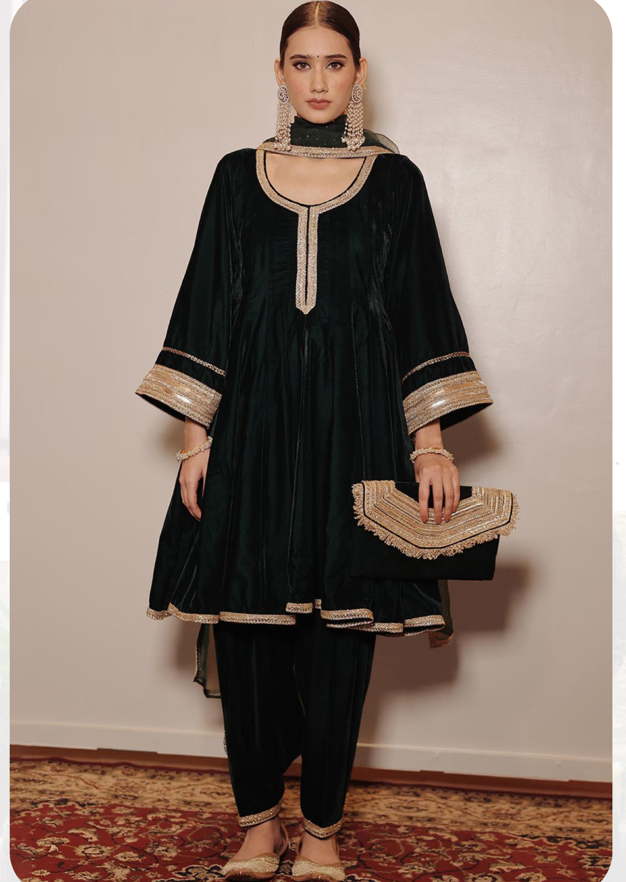 Velevt Paki designer suit