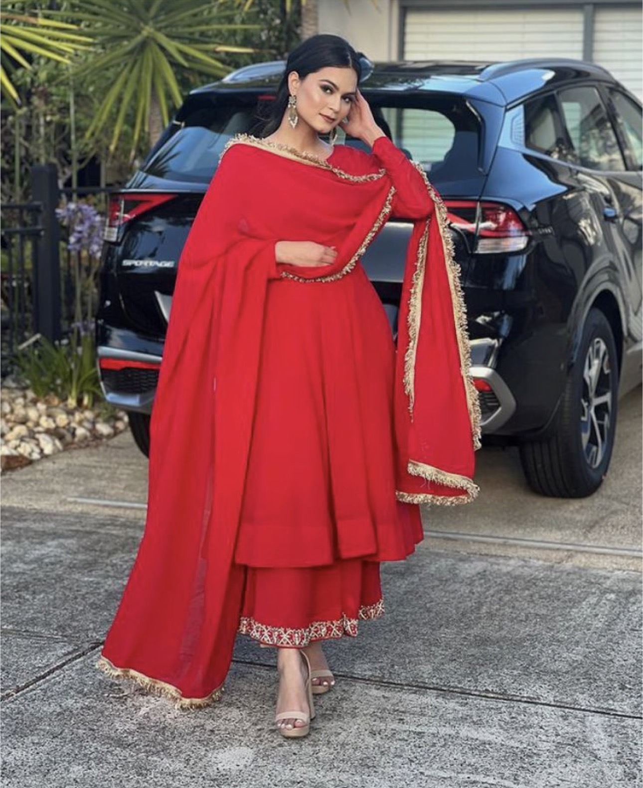 Jorgett Red Beautifully designer suit