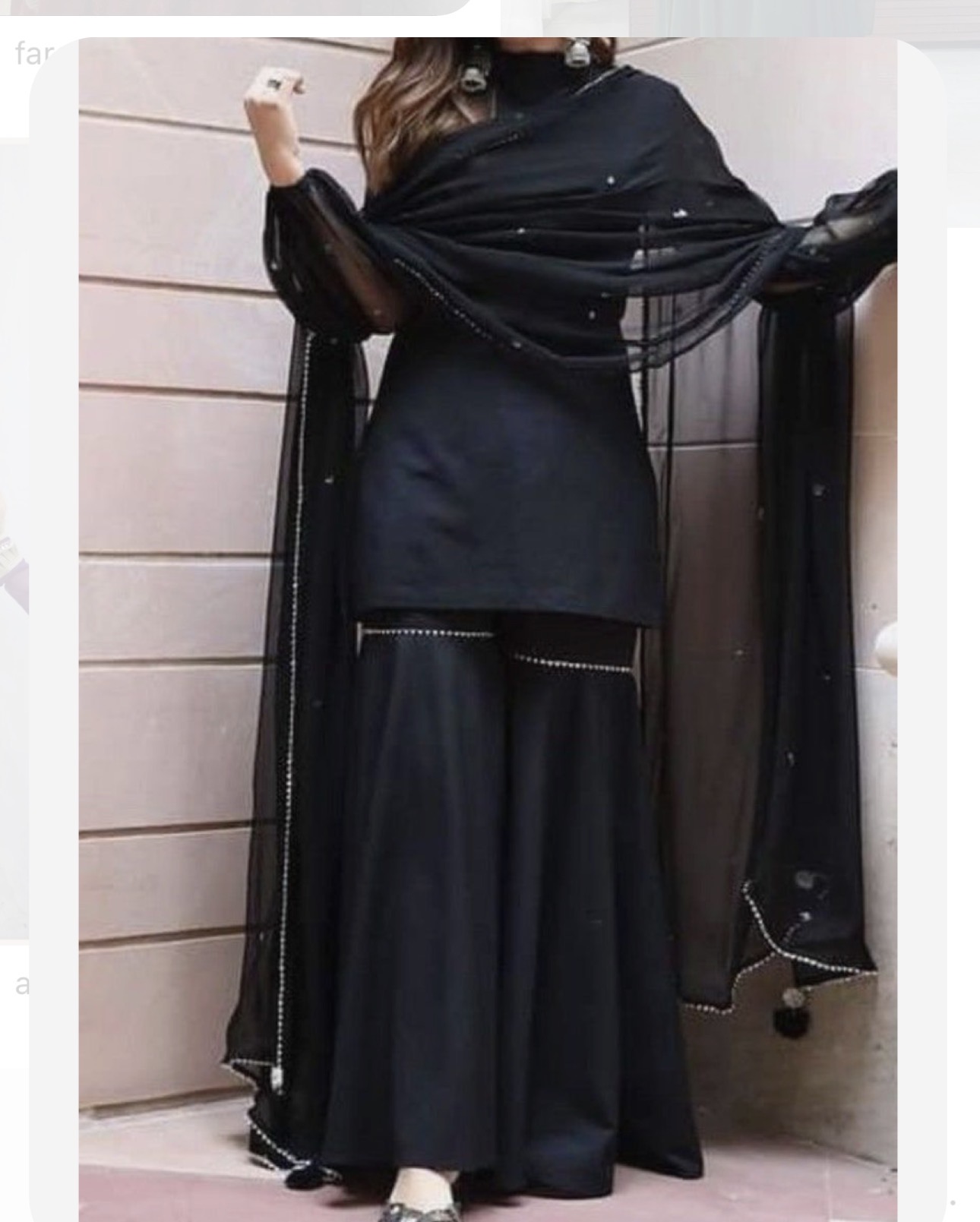 Black silk based Designer suit